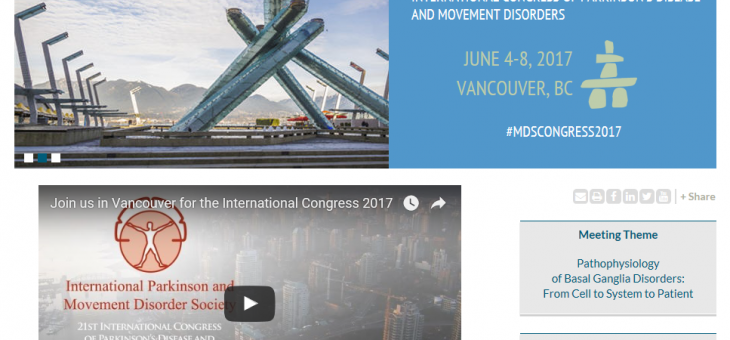 INTERNATIONAL CONGRESS OF PARKINSON’S DISEASE AND MOVEMENT DISORDERS